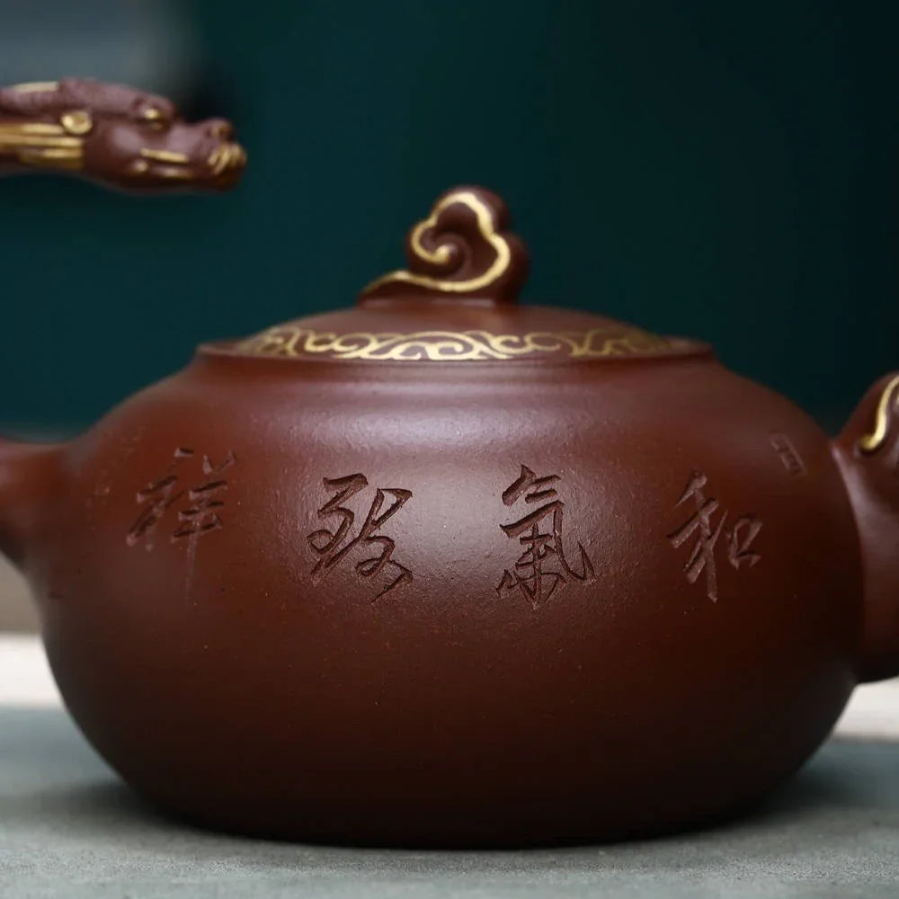full-handmade-yixing-zisha-teapot-dragon-pot-di-cao-qing-300ml-yiqin-tea-house-yiqinteahouse-com-4 - YIQIN TEA HOUSE 一沁茶舍 yiqinteahouse.com