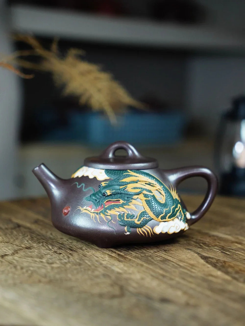 Teko Yixing Zisha Buatan Tangan Sepenuhnya [Dragon Ziye Shi Piao Pot] (Lao Zi Ni - 360ml)