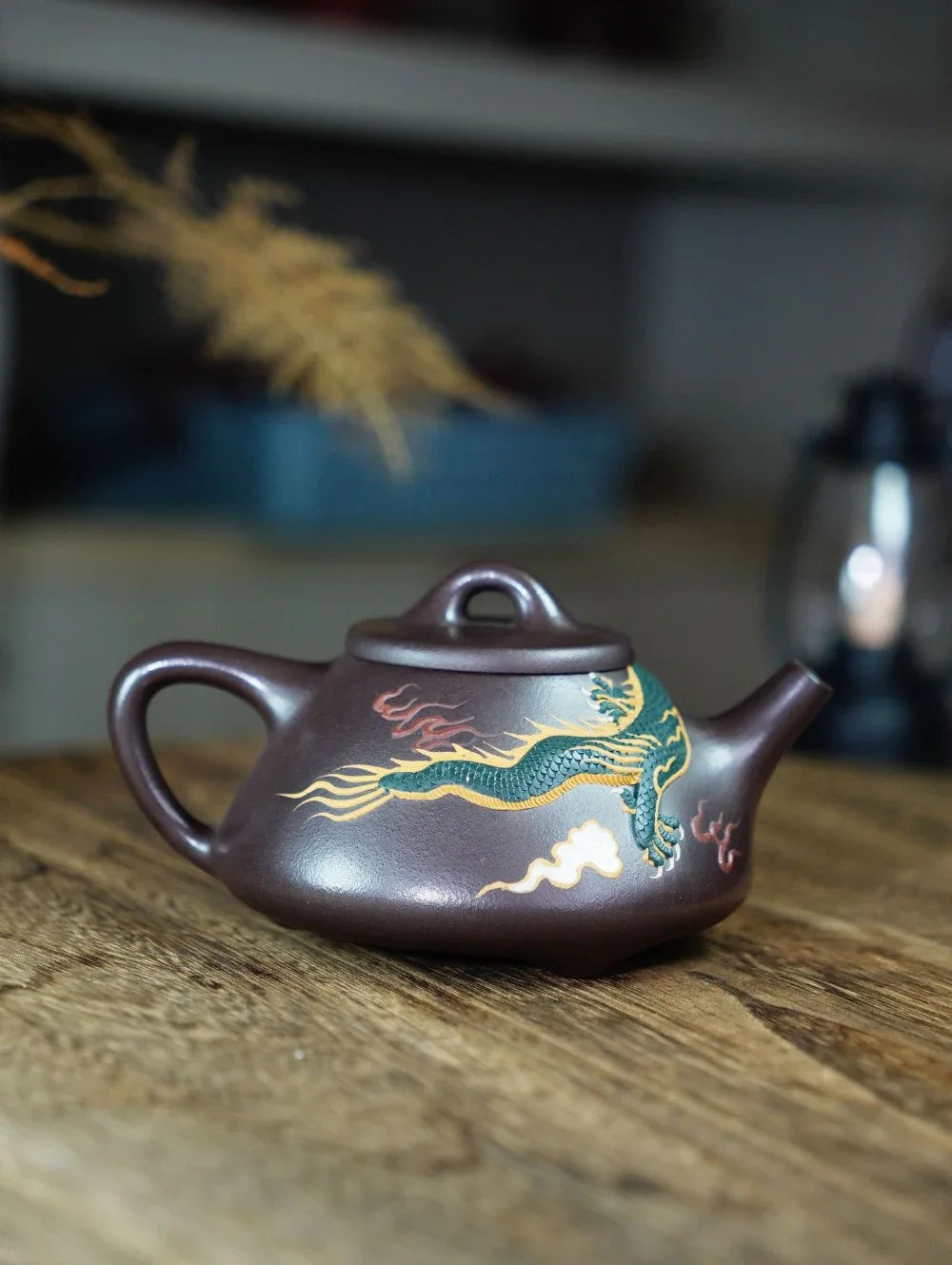 Teko Yixing Zisha Buatan Tangan Sepenuhnya [Dragon Ziye Shi Piao Pot] (Lao Zi Ni - 360ml)