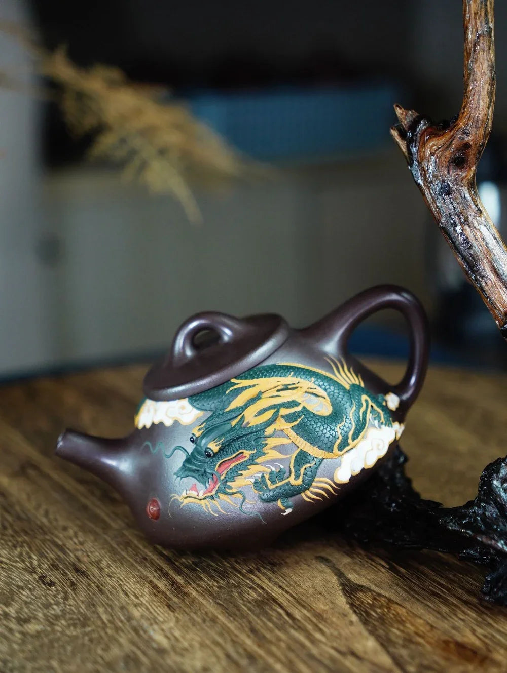 Teko Yixing Zisha Buatan Tangan Sepenuhnya [Dragon Ziye Shi Piao Pot] (Lao Zi Ni - 360ml)