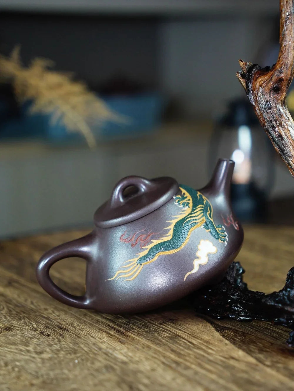 Teko Yixing Zisha Buatan Tangan Sepenuhnya [Dragon Ziye Shi Piao Pot] (Lao Zi Ni - 360ml)