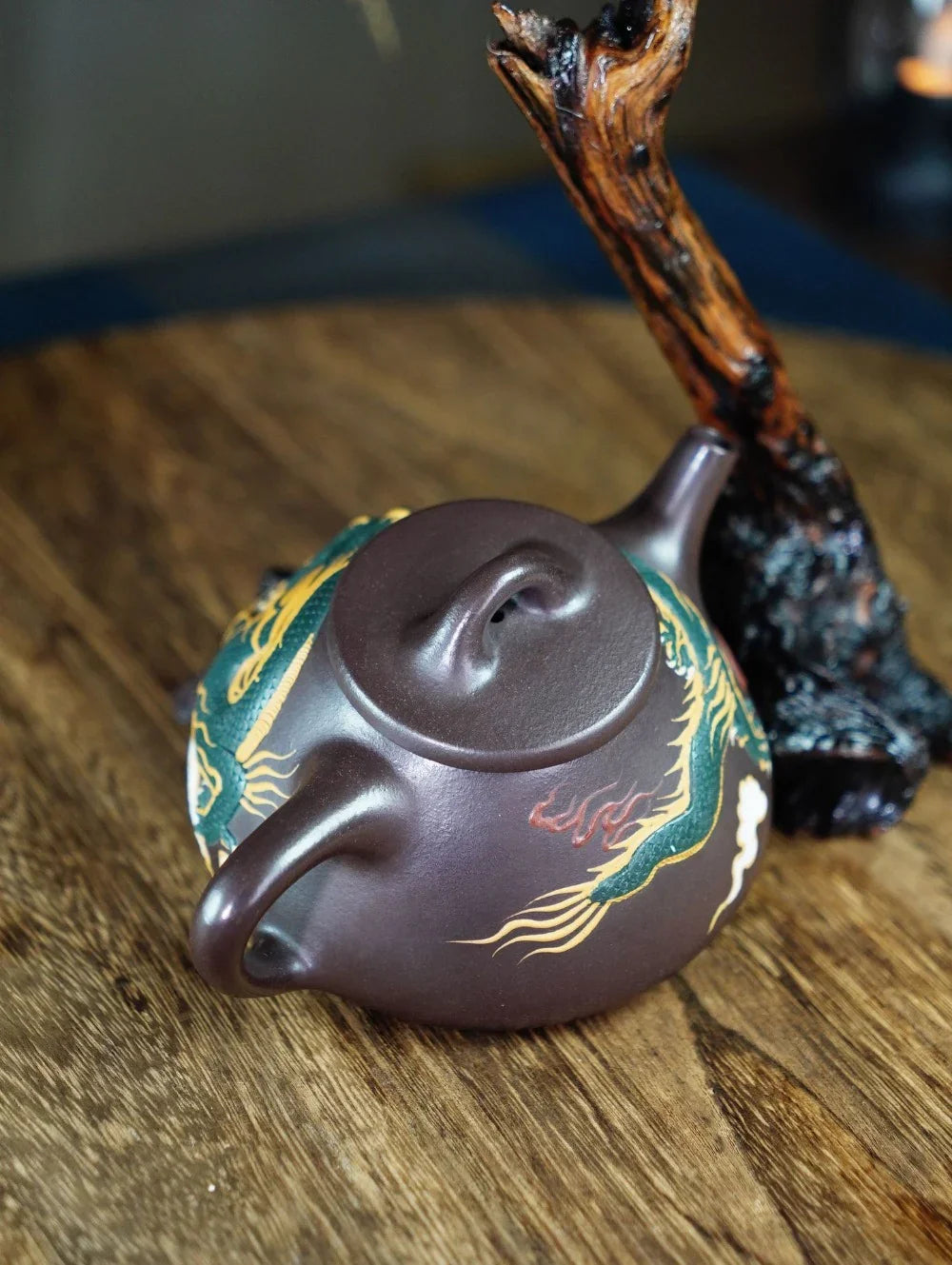 Teko Yixing Zisha Buatan Tangan Sepenuhnya [Dragon Ziye Shi Piao Pot] (Lao Zi Ni - 360ml)