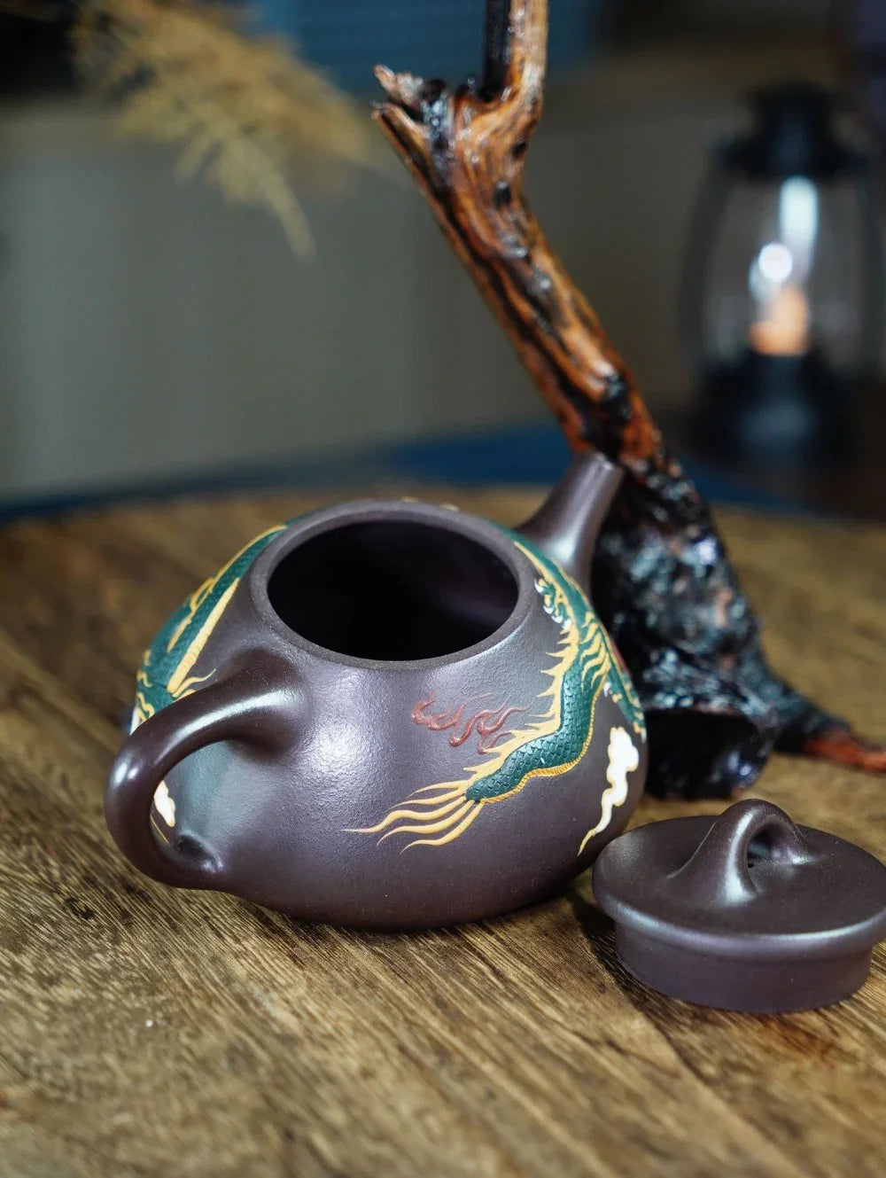 Teko Yixing Zisha Buatan Tangan Sepenuhnya [Dragon Ziye Shi Piao Pot] (Lao Zi Ni - 360ml)