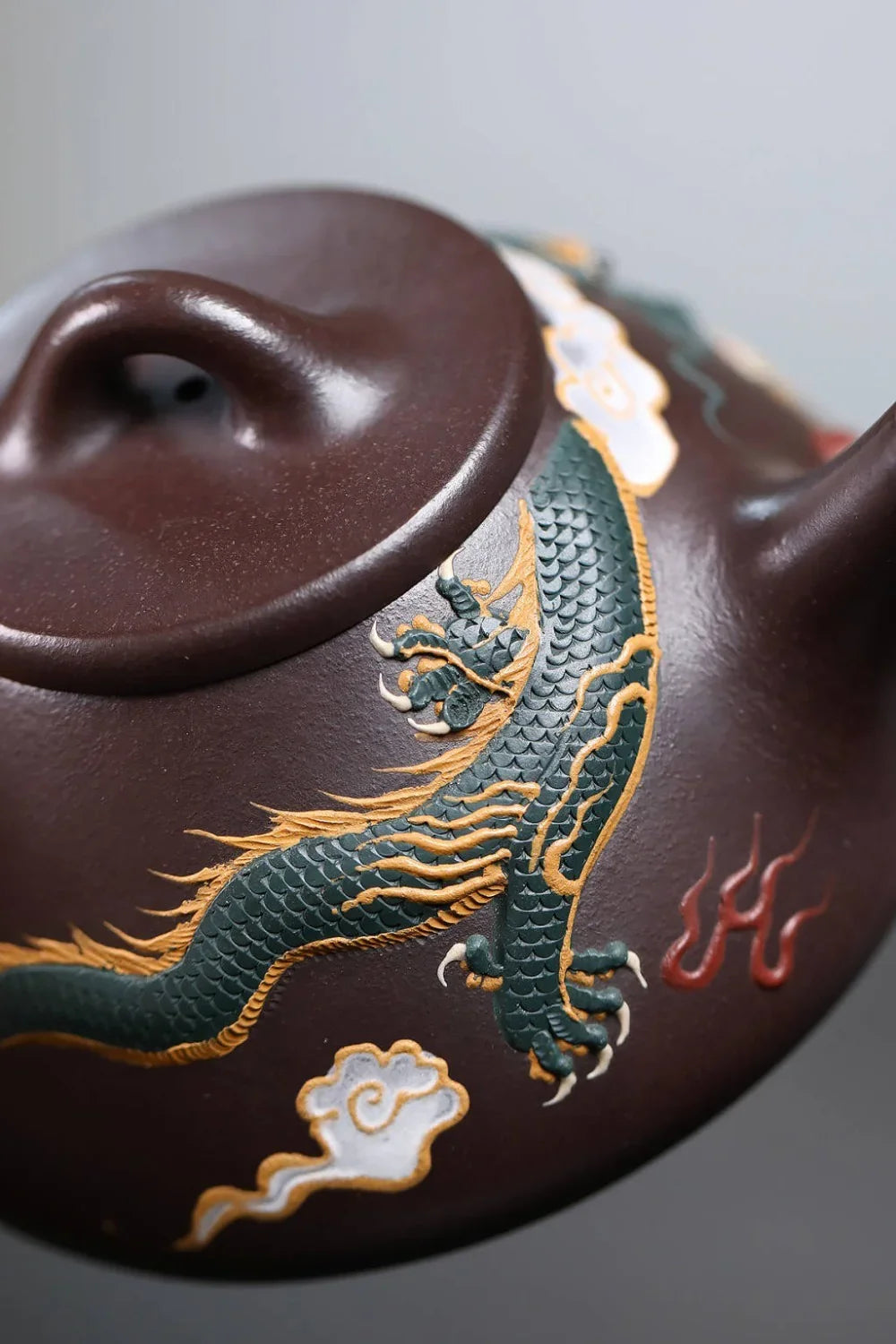 Teko Yixing Zisha Buatan Tangan Sepenuhnya [Dragon Ziye Shi Piao Pot] (Lao Zi Ni - 360ml)