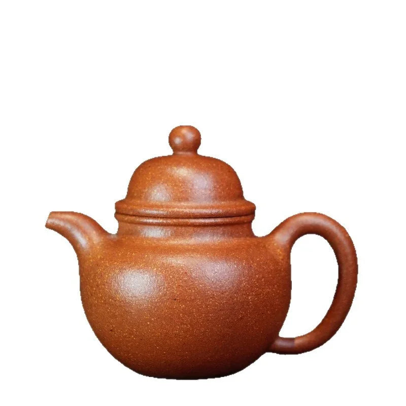 Teko Yixing Zisha Buatan Tangan Sepenuhnya [Duo Qiu Pot] (Jiang Po Ni - 200ml)