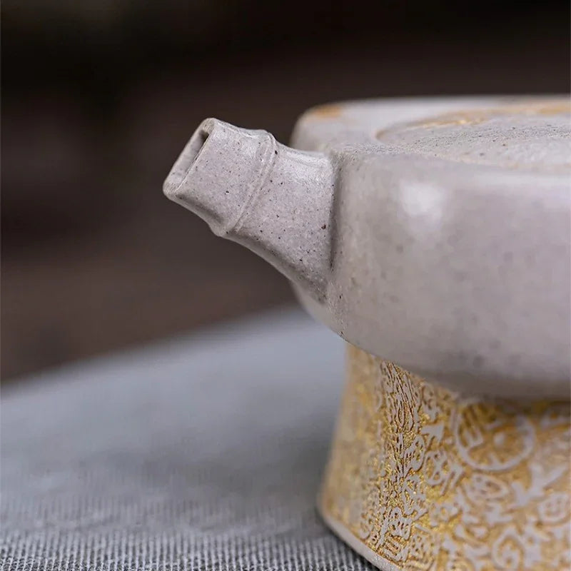 Teko Zisha Yixing Buatan Tangan Sepenuhnya [Enjoy] (Bai Duan Ni - 280ml)