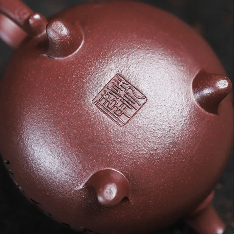 Teko Zisha Yixing Buatan Tangan Sepenuhnya [Enze Wan Wu] (Zi Ni - 190ml)