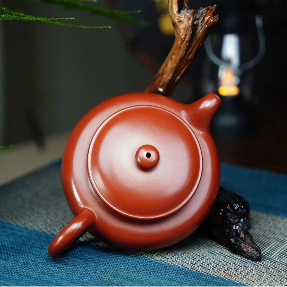 Full Handmade Yixing Zisha Teapot [Fanggu Pot] (Dahongpao - 320ml)