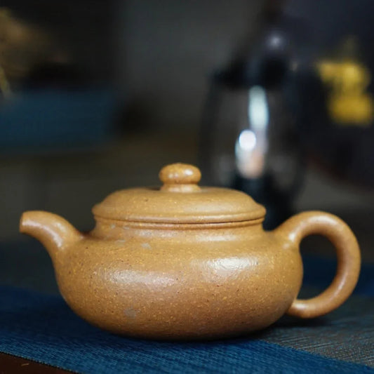 Teko Zisha Yixing Buatan Tangan Sepenuhnya [Fanggu Pot] (Duan Ni - 260ml)