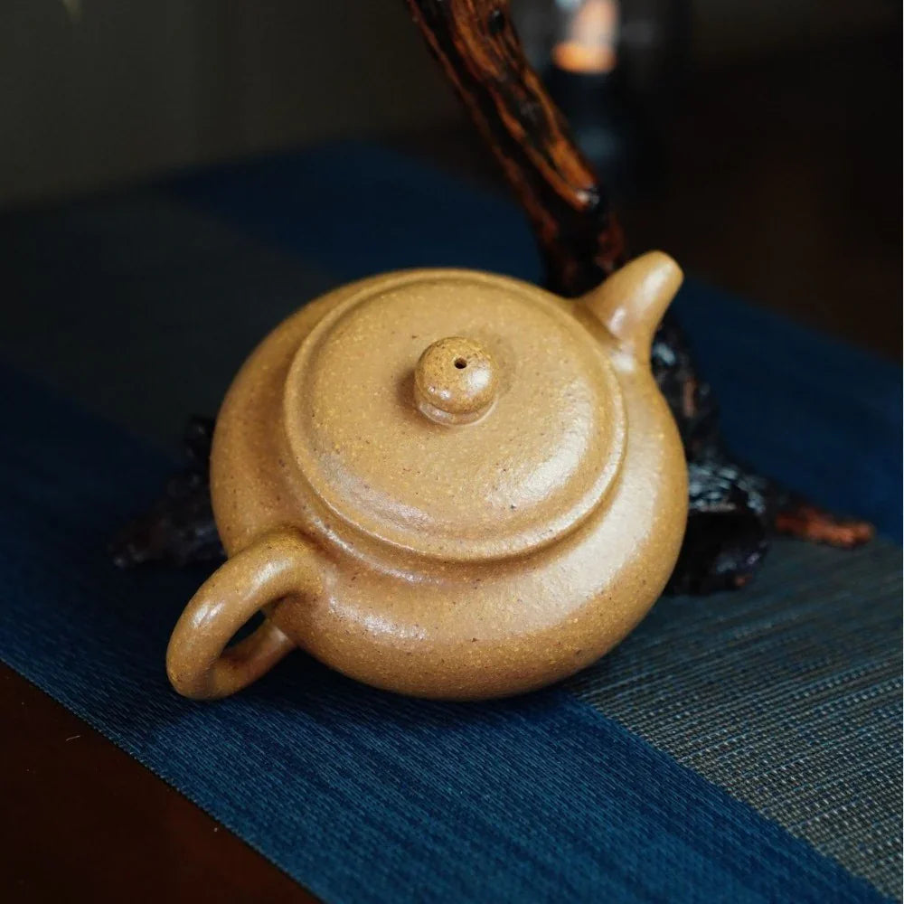 Teko Zisha Yixing Buatan Tangan Sepenuhnya [Fanggu Pot] (Duan Ni - 260ml)