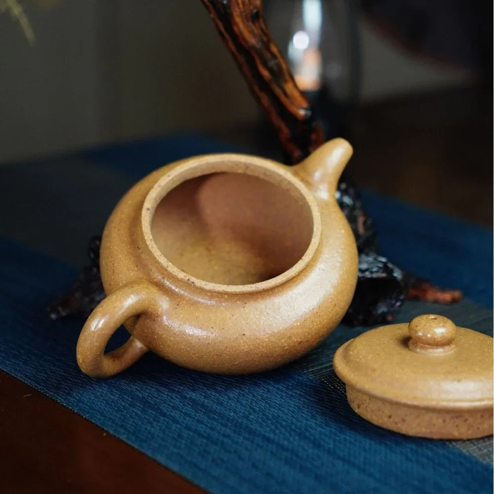 Teko Zisha Yixing Buatan Tangan Sepenuhnya [Fanggu Pot] (Duan Ni - 260ml)