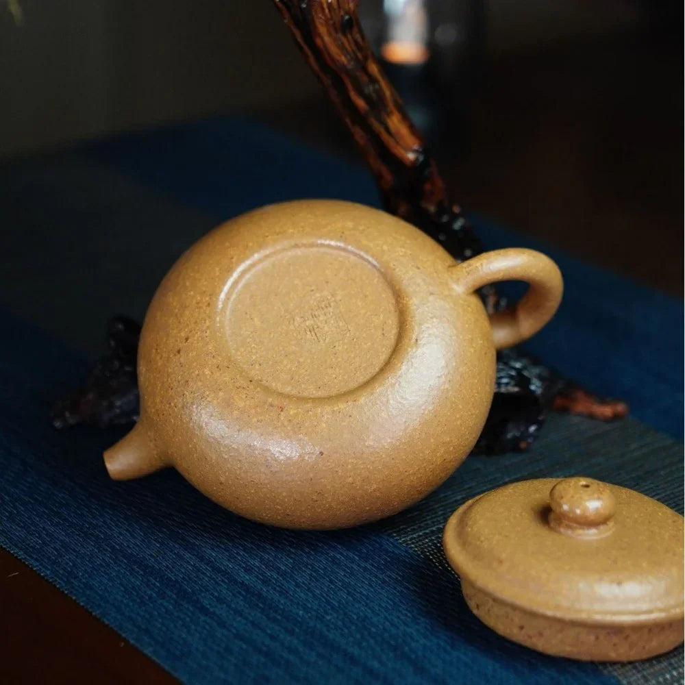 Teko Zisha Yixing Buatan Tangan Sepenuhnya [Fanggu Pot] (Duan Ni - 260ml)