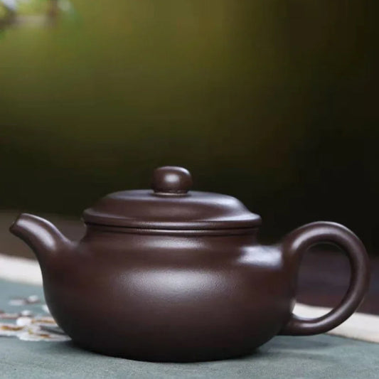 Teko Zisha Yixing Buatan Tangan Sepenuhnya [Fanggu Pot] (Lao Zi Ni - 230ml)