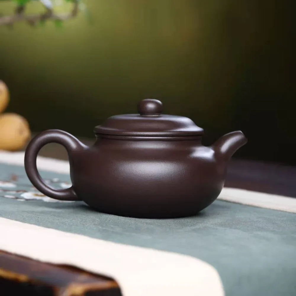 Teko Zisha Yixing Buatan Tangan Sepenuhnya [Fanggu Pot] (Lao Zi Ni - 230ml)