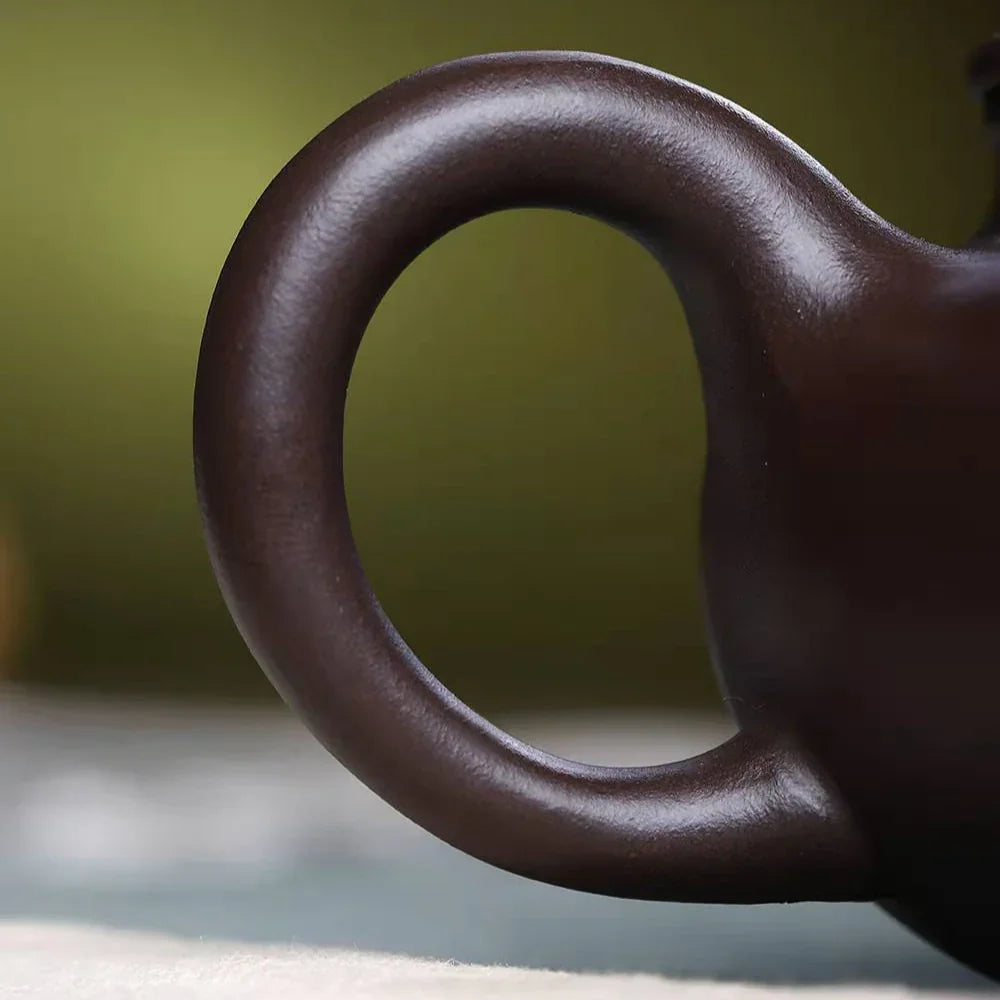 Teko Zisha Yixing Buatan Tangan Sepenuhnya [Fanggu Pot] (Lao Zi Ni - 230ml)