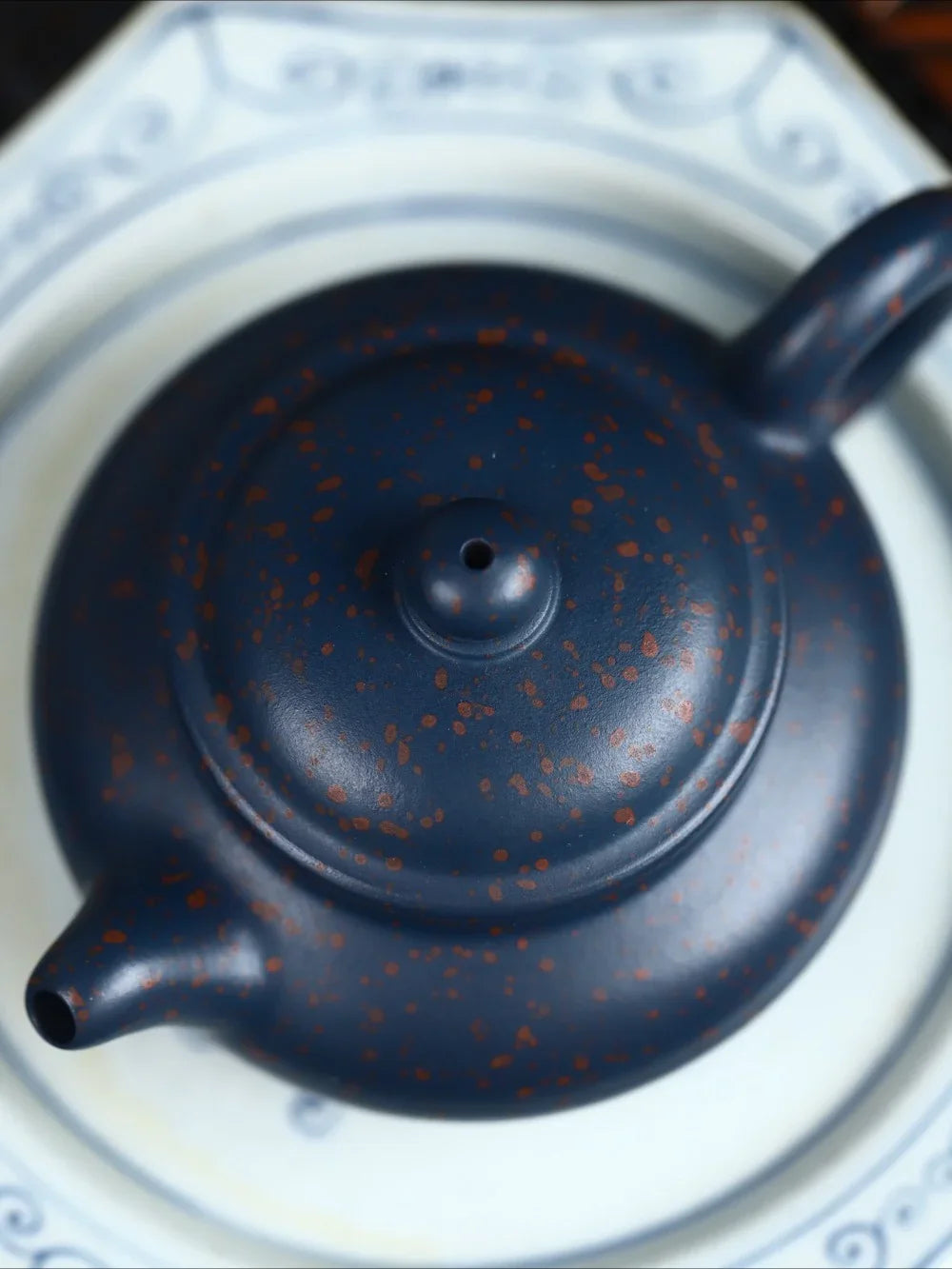 Teko Zisha Yixing Buatan Tangan Sepenuhnya [Fanggu Pot] (Tian Cui Sha - 190ml)
