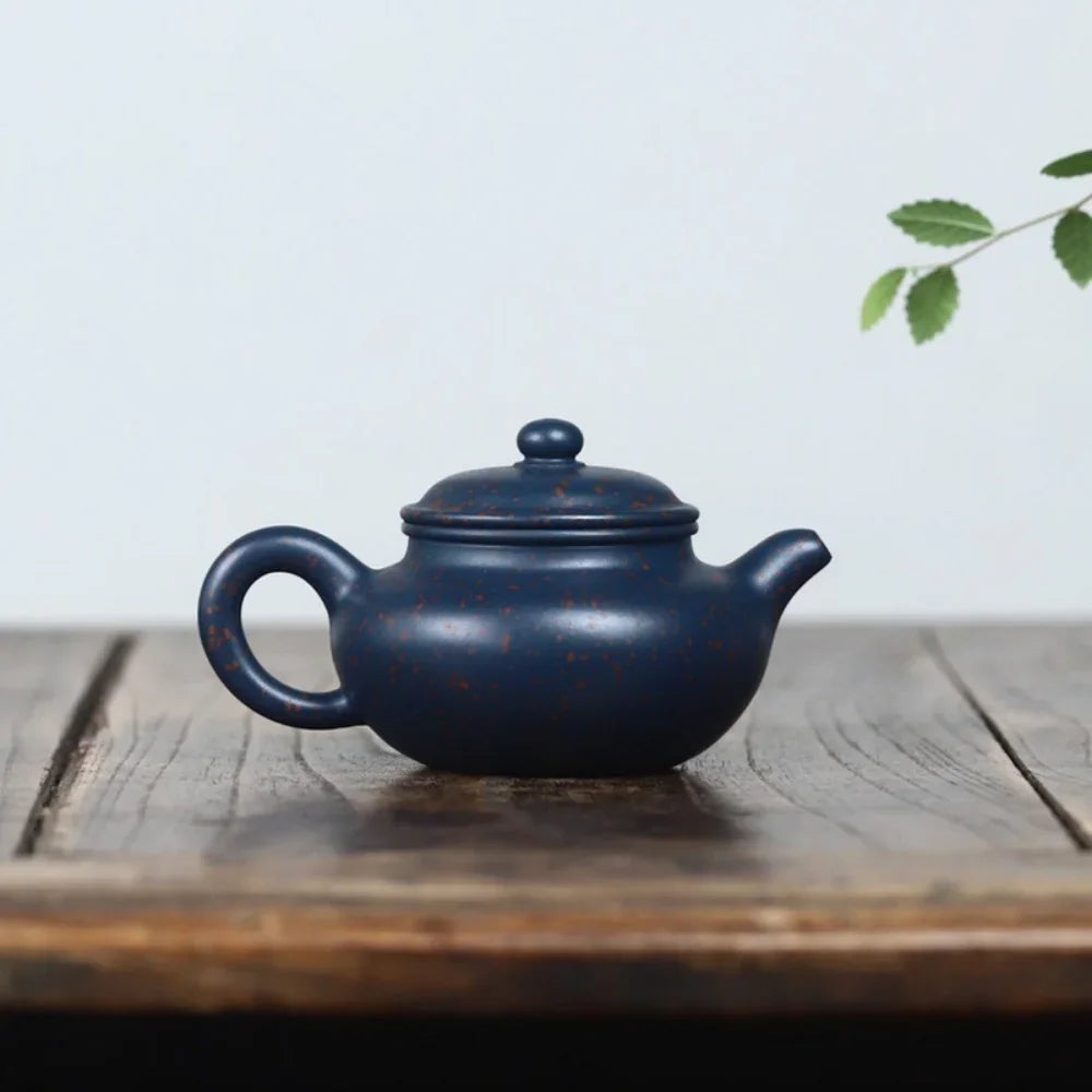 Teko Zisha Yixing Buatan Tangan Sepenuhnya [Fanggu Pot] (Tian Cui Sha - 190ml)