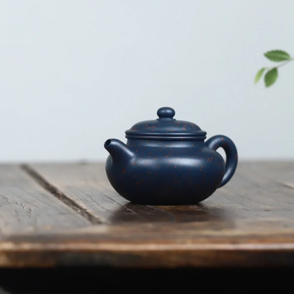 Teko Zisha Yixing Buatan Tangan Sepenuhnya [Fanggu Pot] (Tian Cui Sha - 190ml)