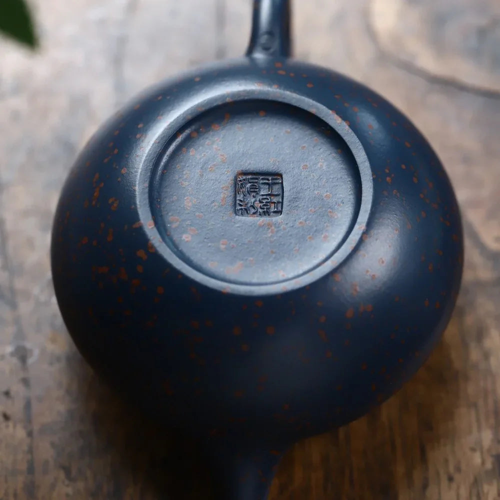 Teko Zisha Yixing Buatan Tangan Sepenuhnya [Fanggu Pot] (Tian Cui Sha - 190ml)