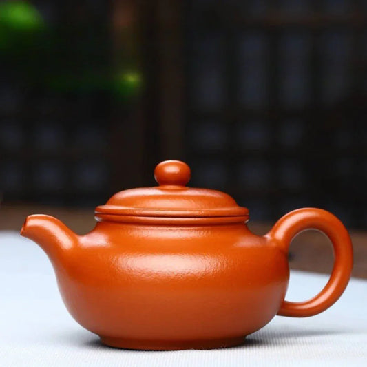 Teko Zisha Yixing Buatan Tangan Sepenuhnya [Fanggu Pot] (Zhao Zhuang Zhu Ni - 160ml)