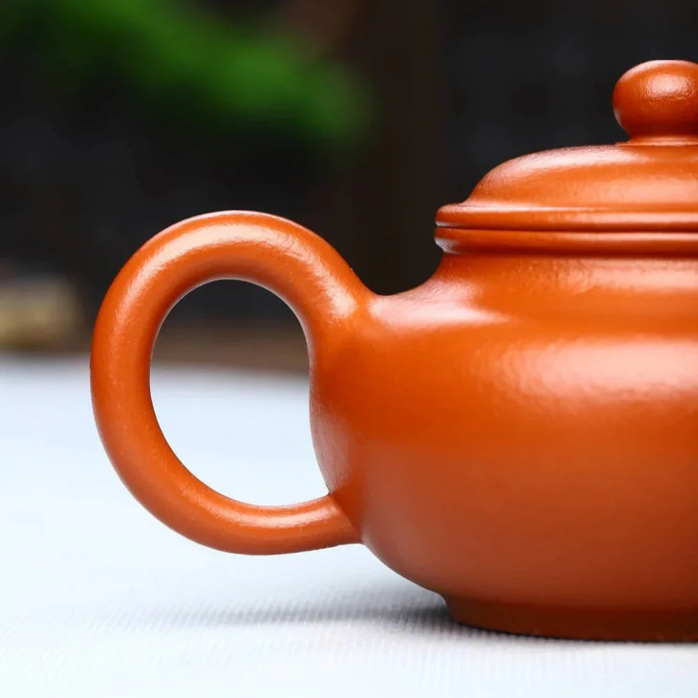 Teko Zisha Yixing Buatan Tangan Sepenuhnya [Fanggu Pot] (Zhao Zhuang Zhu Ni - 160ml)