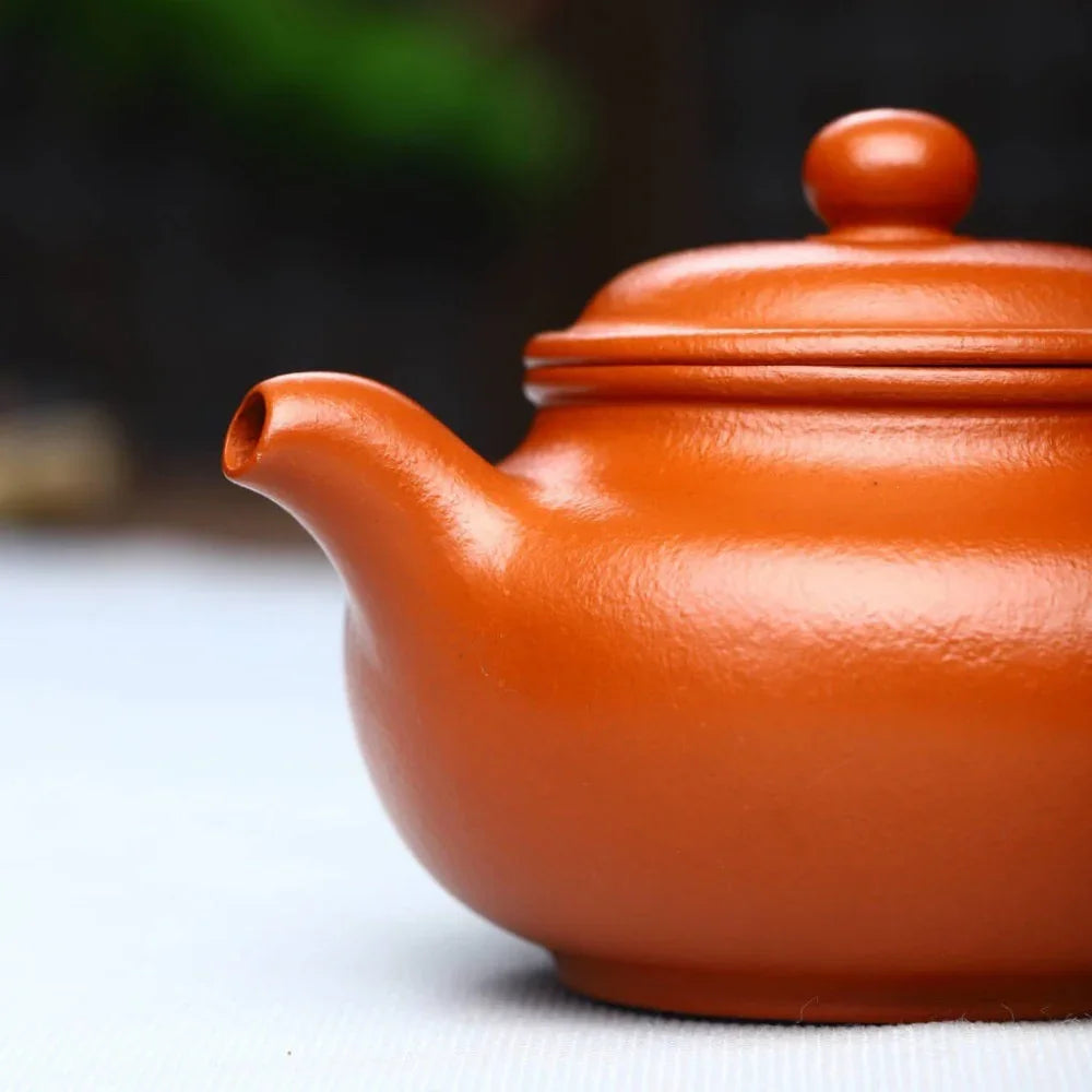 Teko Zisha Yixing Buatan Tangan Sepenuhnya [Fanggu Pot] (Zhao Zhuang Zhu Ni - 160ml)
