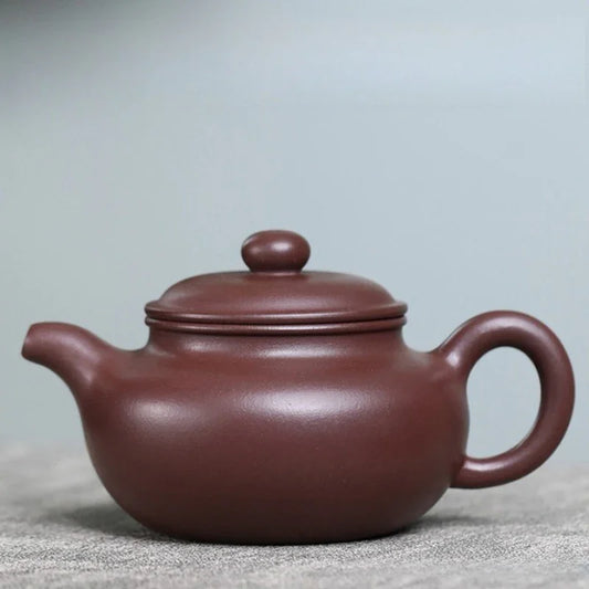 Full Handmade Yixing Zisha Teapot [Fanggu Pot] (Zi Ni - 270ml)