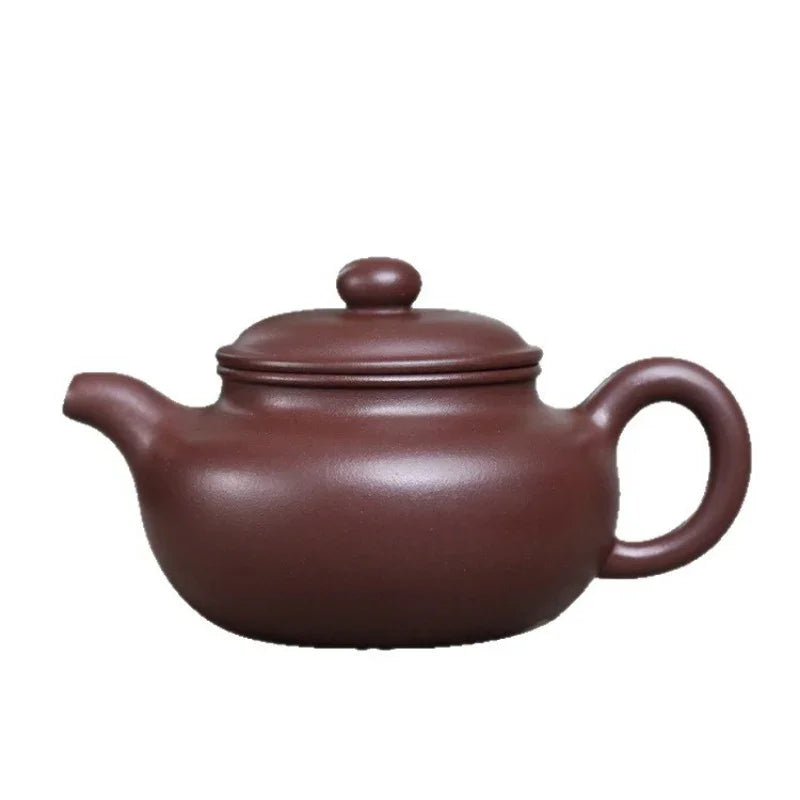Teko Zisha Yixing Buatan Tangan Sepenuhnya [Fanggu Pot] (Zi Ni - 270ml)