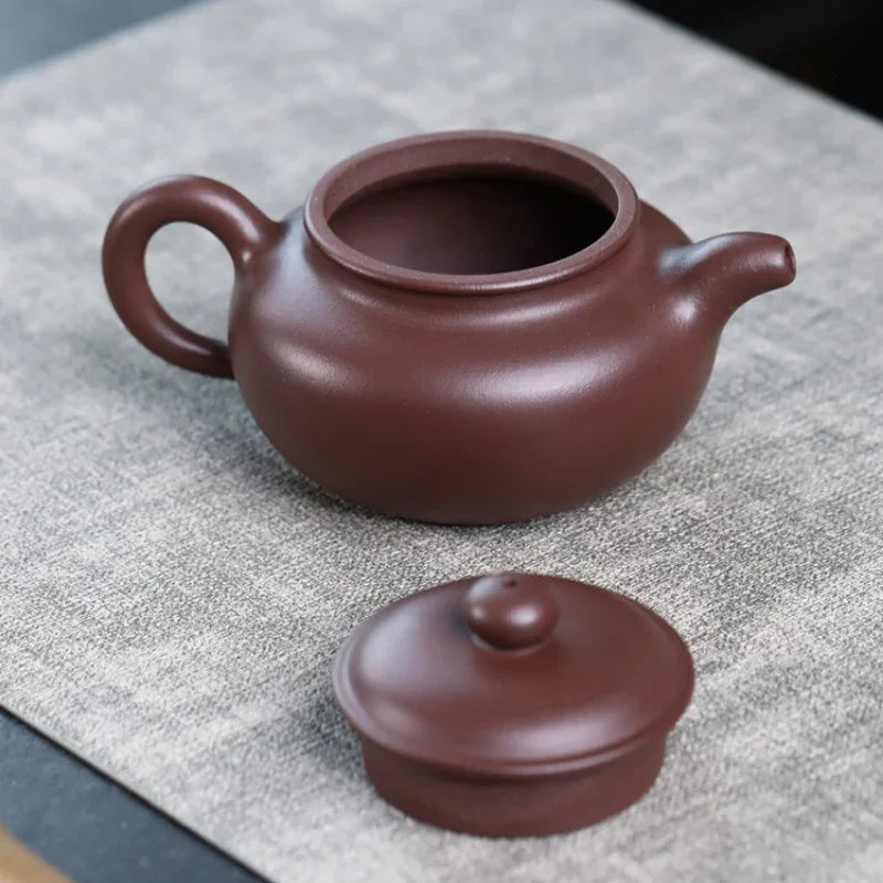 全手工宜兴紫砂茶壶[仿古壶] (紫泥- 270ml)