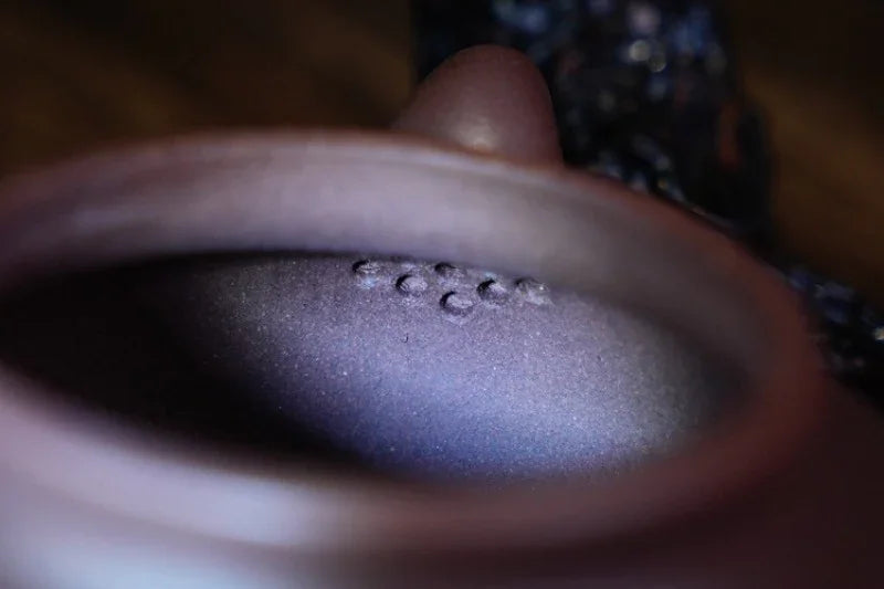 Teko Zisha Yixing Buatan Tangan Sepenuhnya [Fanggu Pot] (Zi Ni - 360ml)