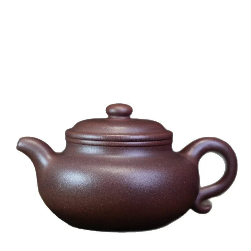 Teko Zisha Yixing Buatan Tangan Sepenuhnya [Fanggu Pot] (Zi Ni - 360ml)