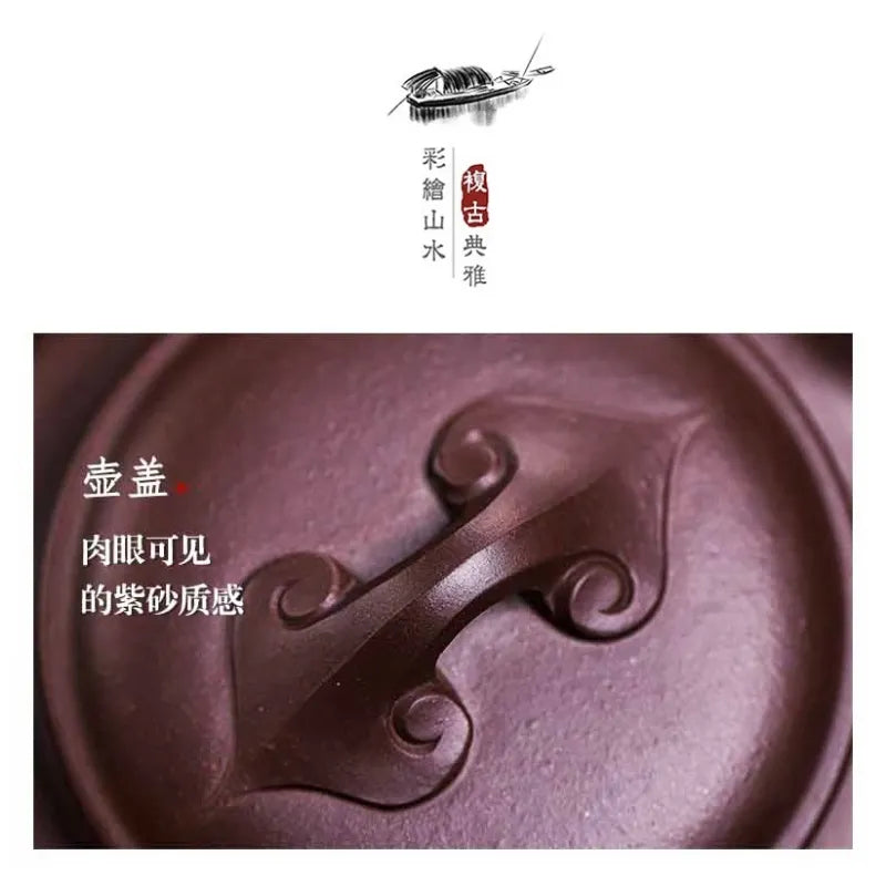 Full Handmade Yixing Zisha Teapot [Fanggu Ruyi] (Lao Zi Ni - 500ml) - YIQIN TEA HOUSE | yiqinteahouse.com | >300ml, full handmade zisha teapot, new arrival, teapot, teaware