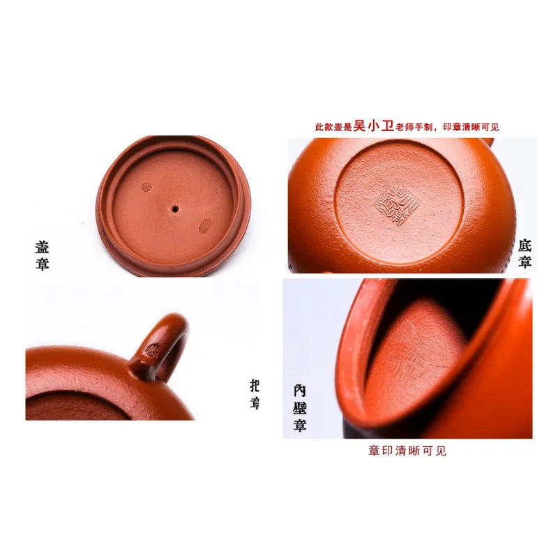 Full Handmade Yixing Zisha Teapot [Fanggu Xinjing] (Zhao Zhuang Zhu Ni - 280ml) - YIQIN TEA HOUSE | yiqinteahouse.com | 200-300ml, full handmade zisha teapot, new arrival, teapot, teaware