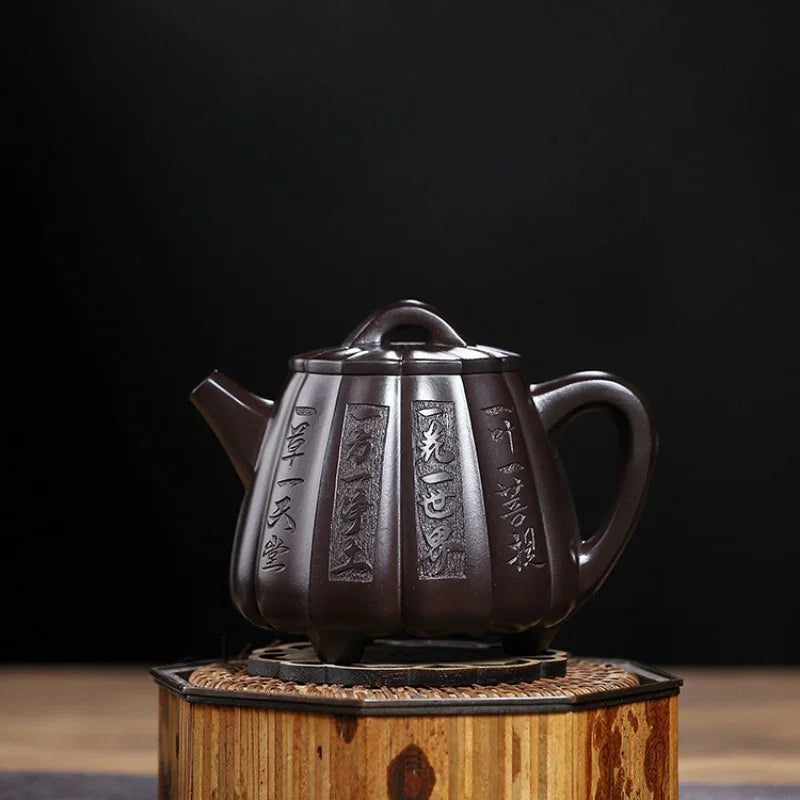 Full Handmade Yixing Zisha Teapot [Fanyin Shi Piao] (Lao Zi Ni - 380ml) - YIQIN TEA HOUSE | yiqinteahouse.com | >300ml, full handmade zisha teapot, teapot, teaware
