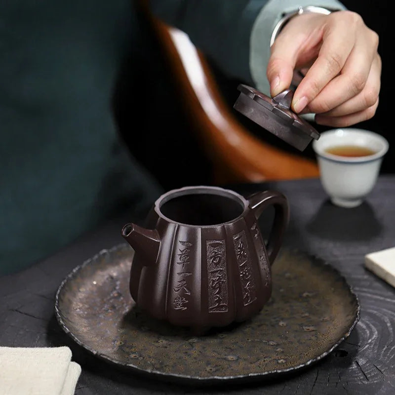 Full Handmade Yixing Zisha Teapot [Fanyin Shi Piao] (Lao Zi Ni - 380ml) - YIQIN TEA HOUSE | yiqinteahouse.com | >300ml, full handmade zisha teapot, teapot, teaware