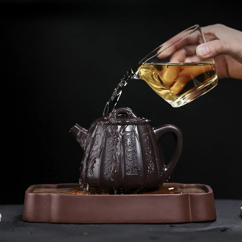 Full Handmade Yixing Zisha Teapot [Fanyin Shi Piao] (Lao Zi Ni - 380ml) - YIQIN TEA HOUSE | yiqinteahouse.com | >300ml, full handmade zisha teapot, teapot, teaware