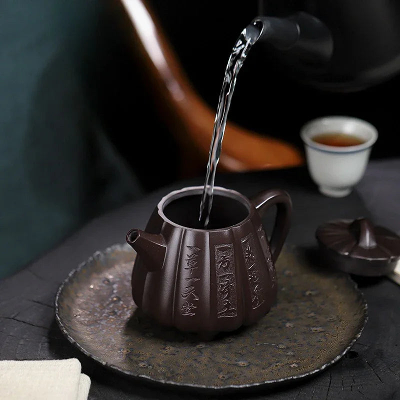 Full Handmade Yixing Zisha Teapot [Fanyin Shi Piao] (Lao Zi Ni - 380ml) - YIQIN TEA HOUSE | yiqinteahouse.com | >300ml, full handmade zisha teapot, teapot, teaware