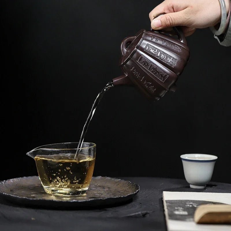 Full Handmade Yixing Zisha Teapot [Fanyin Shi Piao] (Lao Zi Ni - 380ml) - YIQIN TEA HOUSE | yiqinteahouse.com | >300ml, full handmade zisha teapot, teapot, teaware