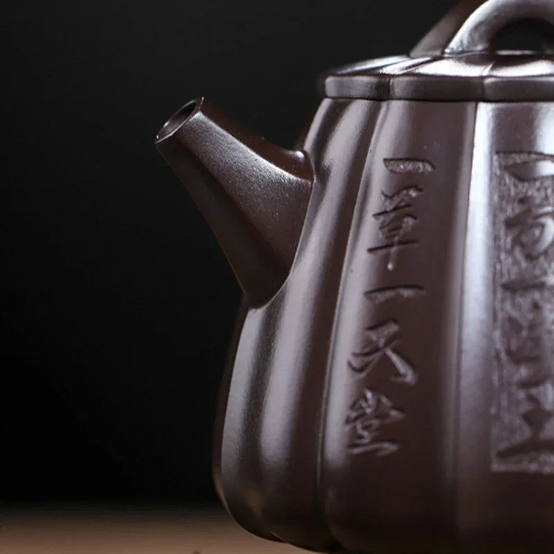 Full Handmade Yixing Zisha Teapot [Fanyin Shi Piao] (Lao Zi Ni - 380ml) - YIQIN TEA HOUSE | yiqinteahouse.com | >300ml, full handmade zisha teapot, teapot, teaware