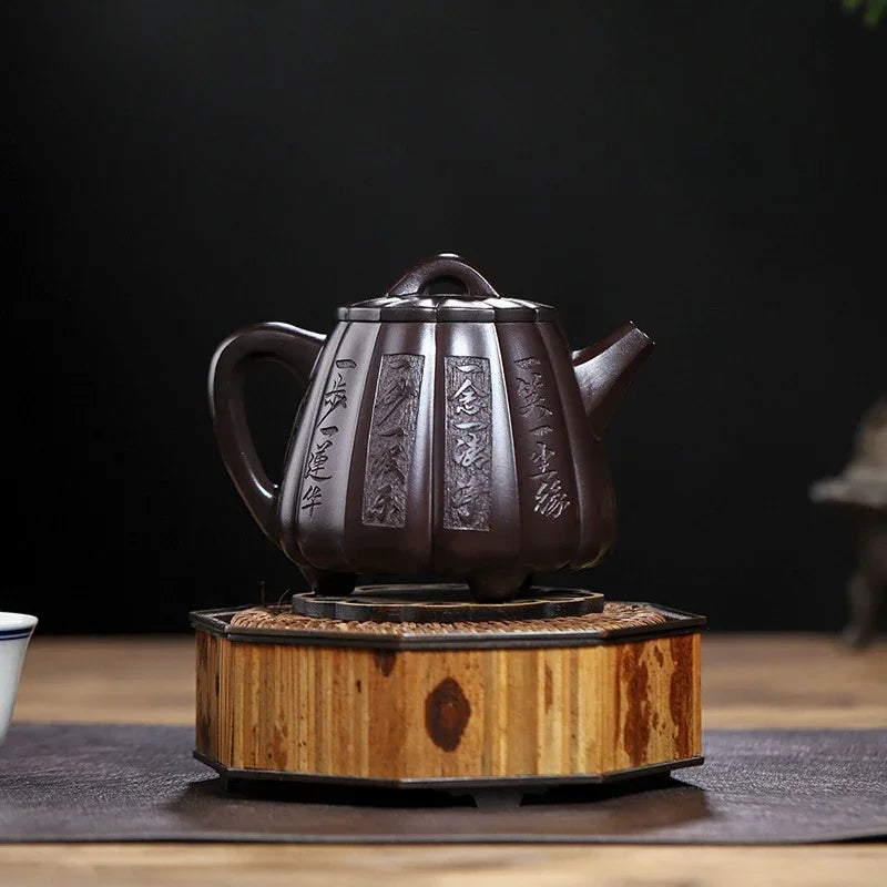 Full Handmade Yixing Zisha Teapot [Fanyin Shi Piao] (Lao Zi Ni - 380ml) - YIQIN TEA HOUSE | yiqinteahouse.com | >300ml, full handmade zisha teapot, teapot, teaware