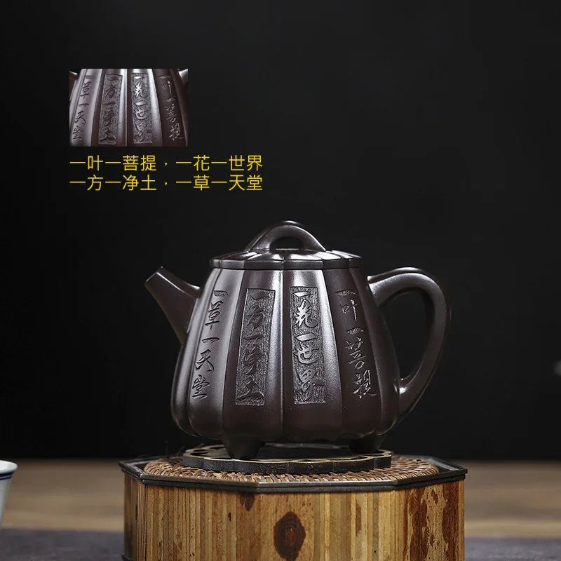 Full Handmade Yixing Zisha Teapot [Fanyin Shi Piao] (Lao Zi Ni - 380ml) - YIQIN TEA HOUSE | yiqinteahouse.com | >300ml, full handmade zisha teapot, teapot, teaware