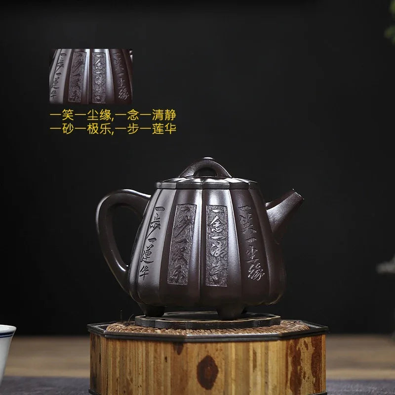 Full Handmade Yixing Zisha Teapot [Fanyin Shi Piao] (Lao Zi Ni - 380ml) - YIQIN TEA HOUSE | yiqinteahouse.com | >300ml, full handmade zisha teapot, teapot, teaware