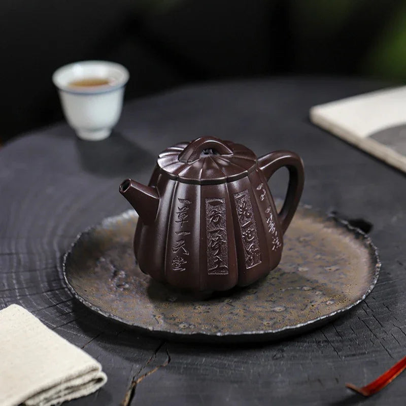 Full Handmade Yixing Zisha Teapot [Fanyin Shi Piao] (Lao Zi Ni - 380ml) - YIQIN TEA HOUSE | yiqinteahouse.com | >300ml, full handmade zisha teapot, teapot, teaware
