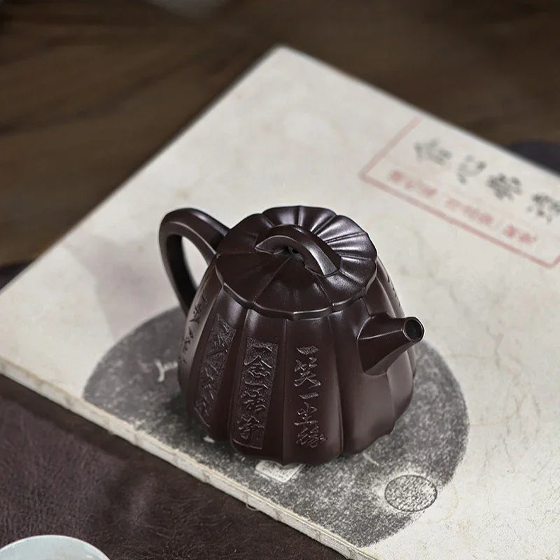 Full Handmade Yixing Zisha Teapot [Fanyin Shi Piao] (Lao Zi Ni - 380ml) - YIQIN TEA HOUSE | yiqinteahouse.com | >300ml, full handmade zisha teapot, teapot, teaware