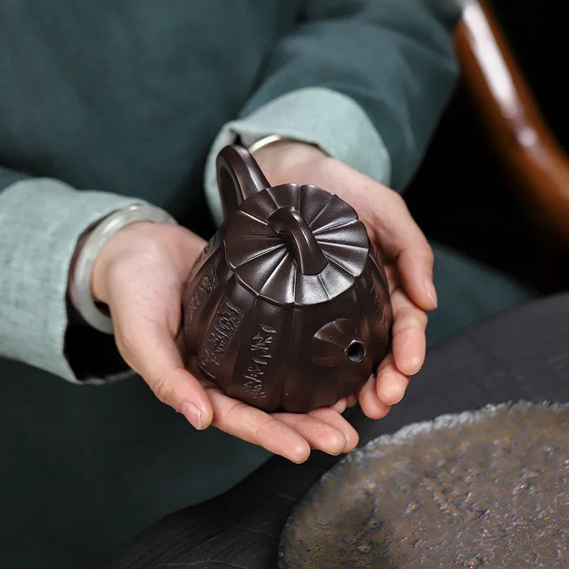 Full Handmade Yixing Zisha Teapot [Fanyin Shi Piao] (Lao Zi Ni - 380ml) - YIQIN TEA HOUSE | yiqinteahouse.com | >300ml, full handmade zisha teapot, teapot, teaware