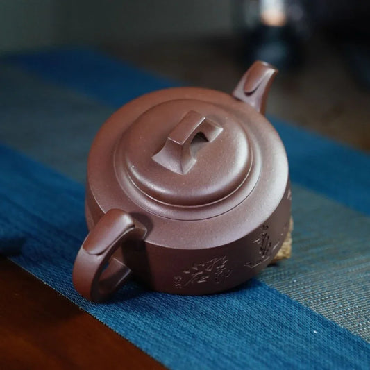 Teko Zisha Yixing Buatan Tangan Sepenuhnya [Fei Feng Pot] (Zi Ni - 300ml)