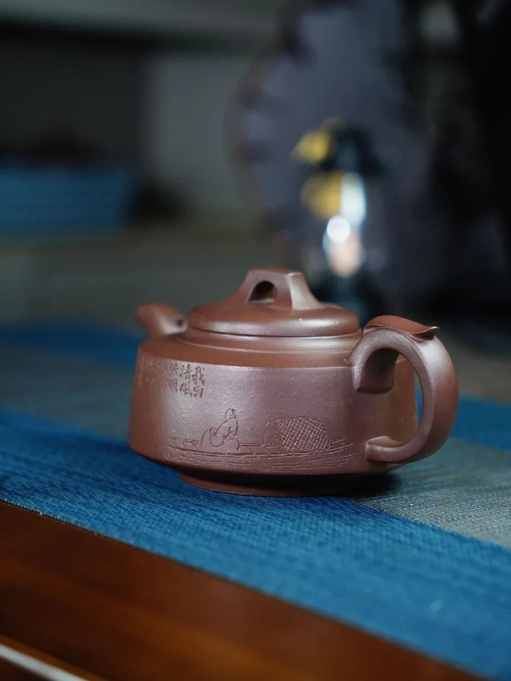 全手工宜兴紫砂茶壶 [飞凤壶] (紫泥 - 300ml)