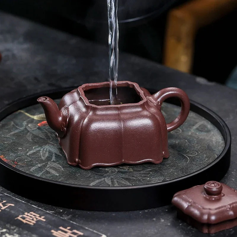 Teko Zisha Yixing Buatan Tangan Sepenuhnya [Feiling] (Zi Ni - 180ml)