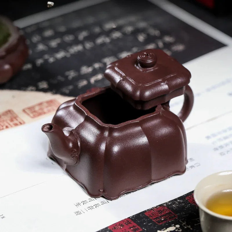 Teko Zisha Yixing Buatan Tangan Sepenuhnya [Feiling] (Zi Ni - 180ml)