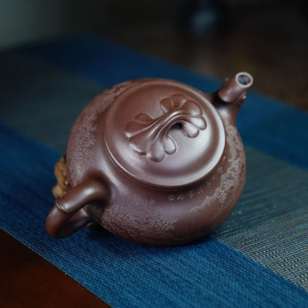 Teko Zisha Yixing Buatan Tangan Sepenuhnya [Feng Wu Jiu Tian Pot] (Zi Ni - 300ml)